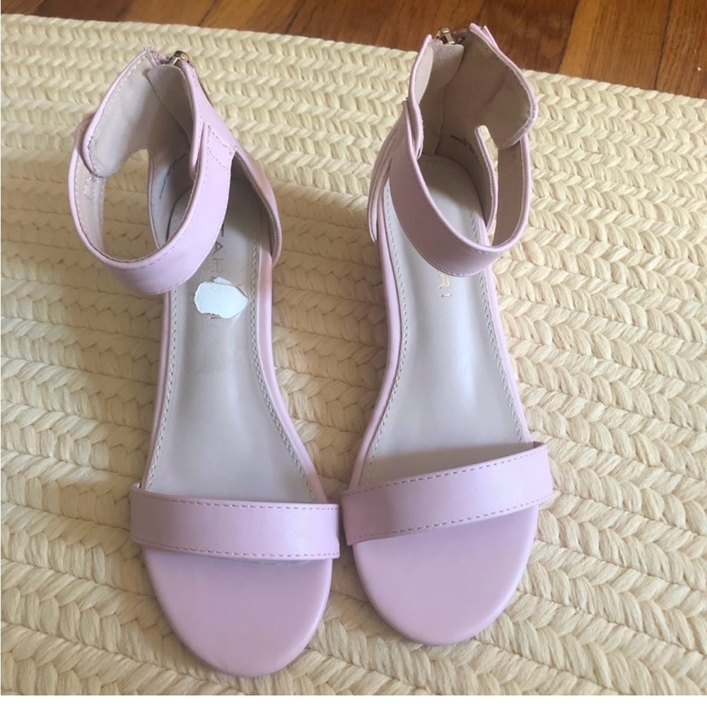 Pink Sandals with Ankle Straps and Flexible Soles